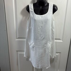 100% linen Click by color me cotton dress